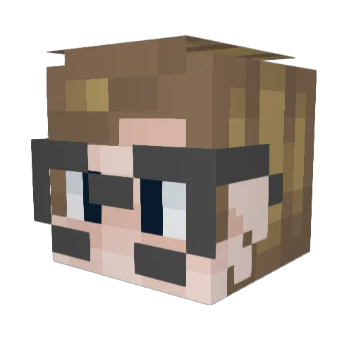 vitriolol Minecraft avatar head, 3D render