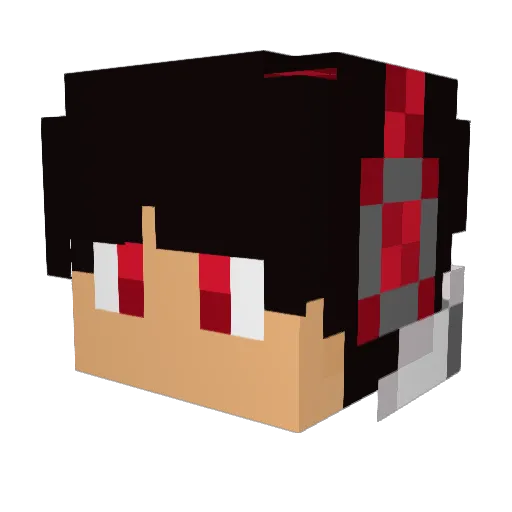 vitrogamer5015 Minecraft avatar head, 3D render