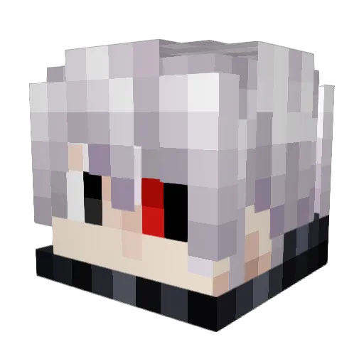 vitruez Minecraft avatar head, 3D render