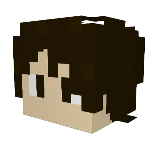 vituartyom Minecraft avatar head, 3D render