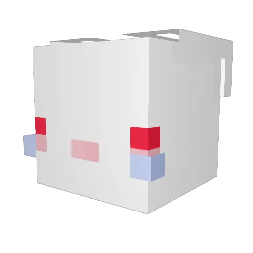 viul Minecraft avatar head, 3D render