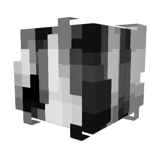 viulia Minecraft avatar head, 3D render
