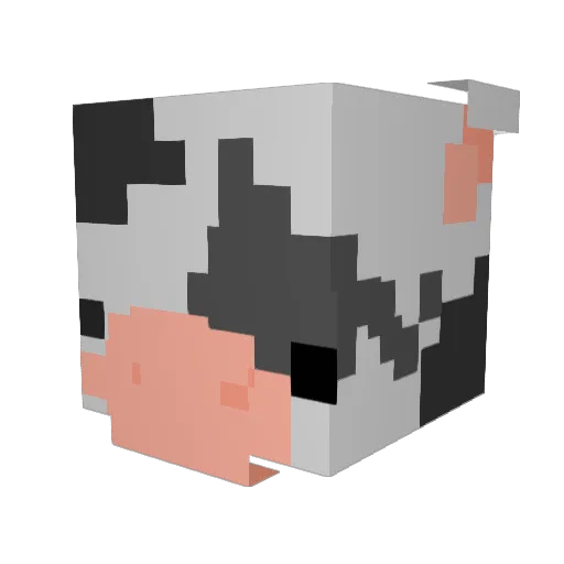 viv1an Minecraft avatar head, 3D render