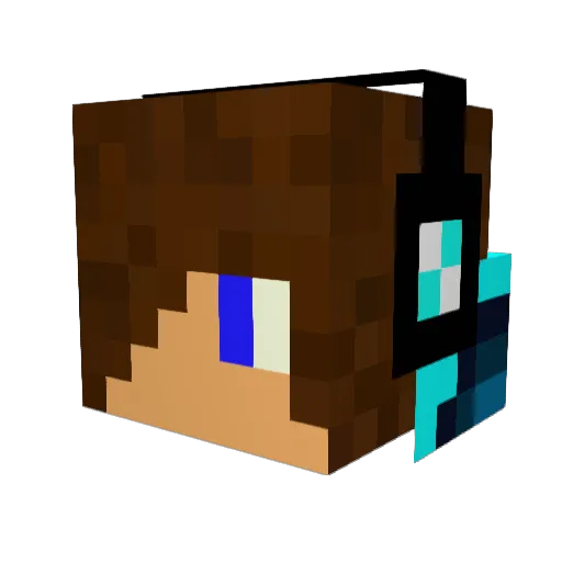 viv415 Minecraft avatar head, 3D render