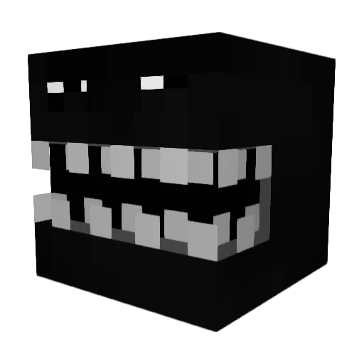 viv5 Minecraft avatar head, 3D render