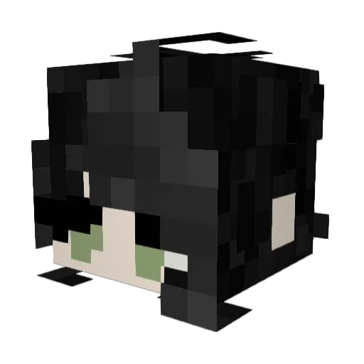 vivchipuu Minecraft avatar head, 3D render