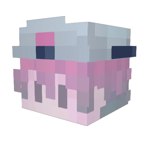 vivdiiv Minecraft avatar head, 3D render