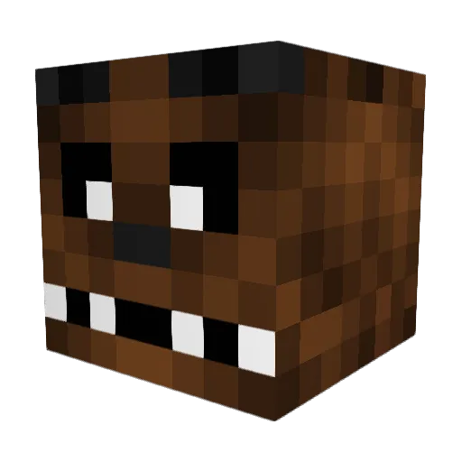 vivecrafter Minecraft avatar head, 3D render