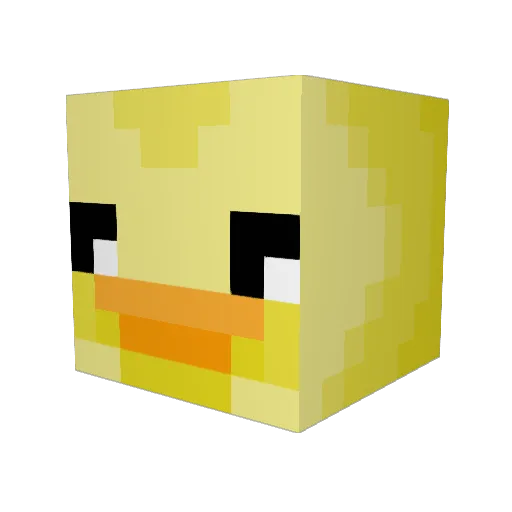 vivi0520 Minecraft avatar head, 3D render