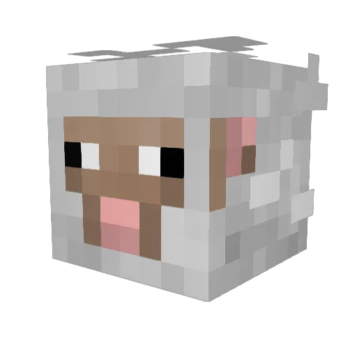 vivi3n Minecraft avatar head, 3D render