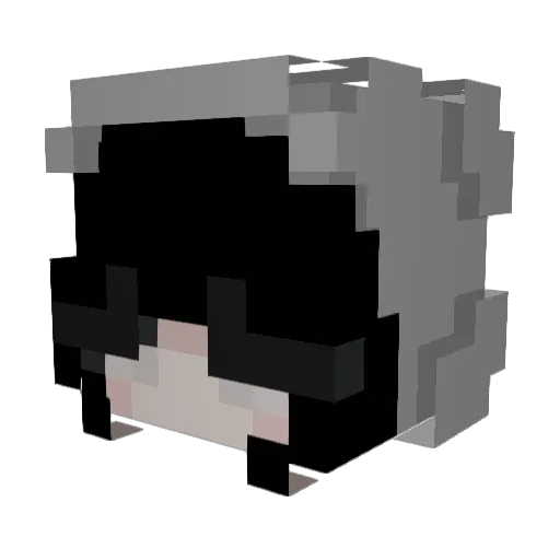 vivianrae Minecraft avatar head, 3D render