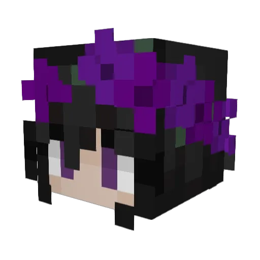 vivic_105 Minecraft avatar head, 3D render