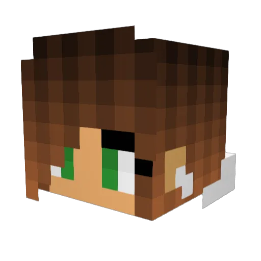 vivichayenne Minecraft avatar head, 3D render