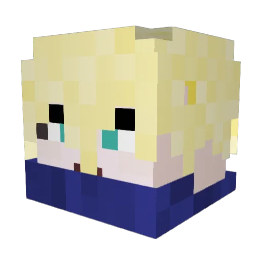 vivid_Choseph Minecraft avatar head, 3D render