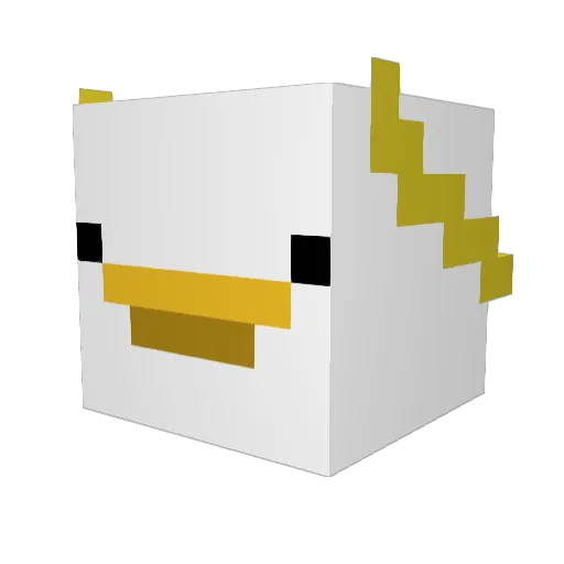 vividpineapple Minecraft avatar head, 3D render