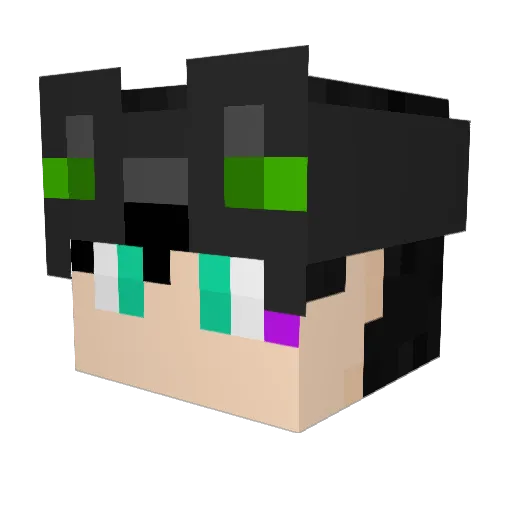 viviennema00ne Minecraft avatar head, 3D render
