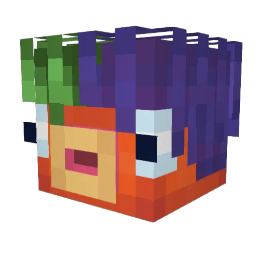 vivilekiwi85 Minecraft avatar head, 3D render