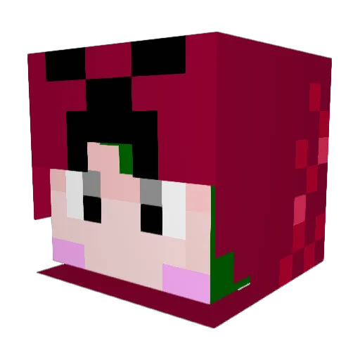 vivinet Minecraft avatar head, 3D render