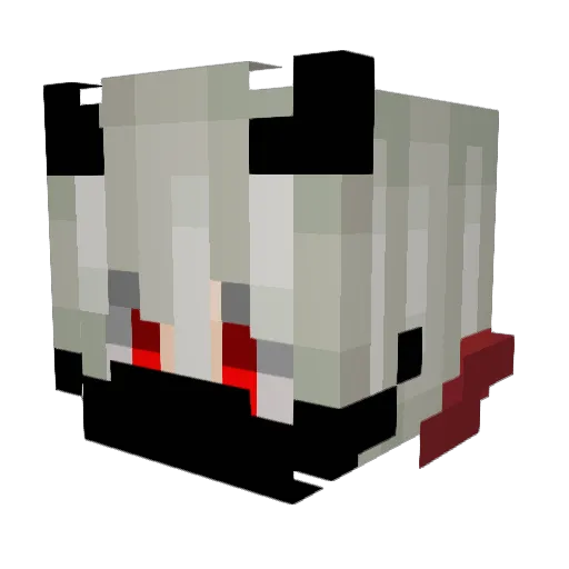 vivinouto Minecraft avatar head, 3D render