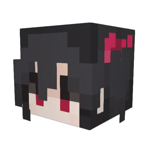 viviolin Minecraft avatar head, 3D render