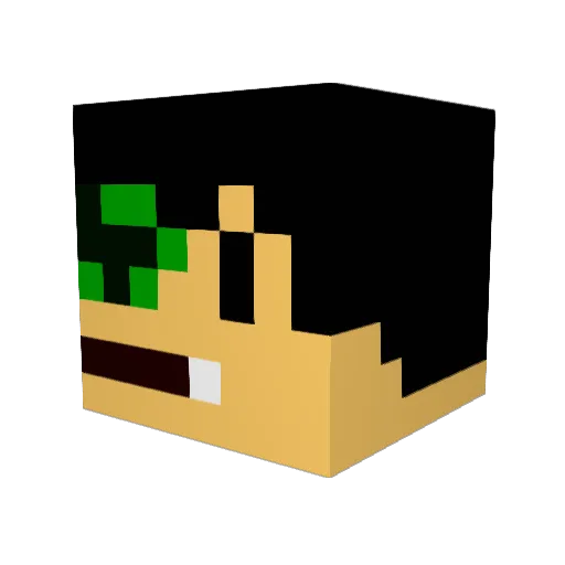 vivistar007 Minecraft avatar head, 3D render