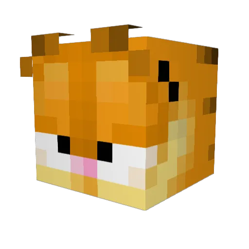 vivitheresien Minecraft avatar head, 3D render