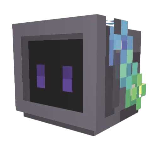 vivivop Minecraft avatar head, 3D render