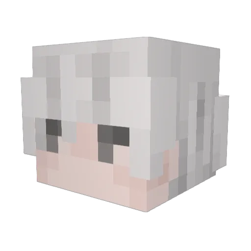 vivresavie Minecraft avatar head, 3D render