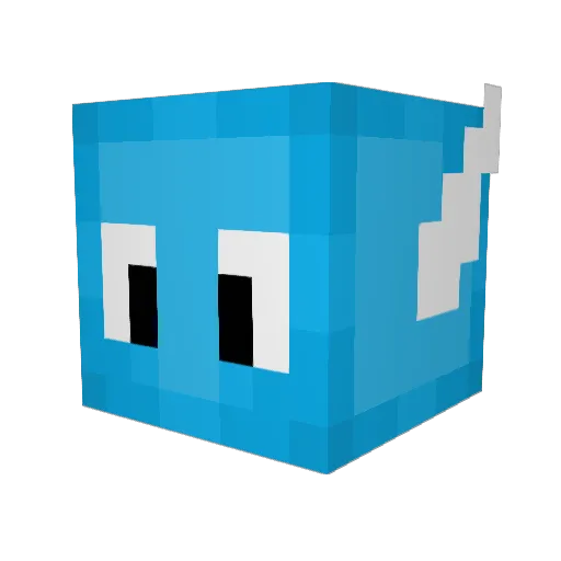 vivrotan Minecraft avatar head, 3D render