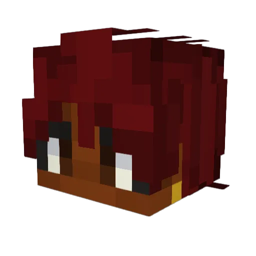 vivxn Minecraft avatar head, 3D render