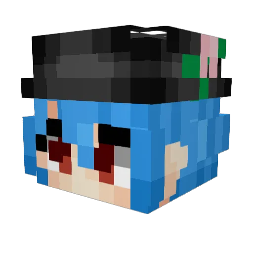 vixan13 Minecraft avatar head, 3D render
