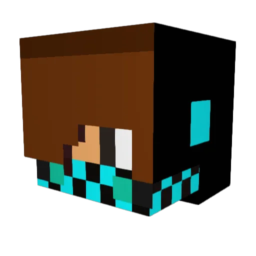 vixen1271 Minecraft avatar head, 3D render
