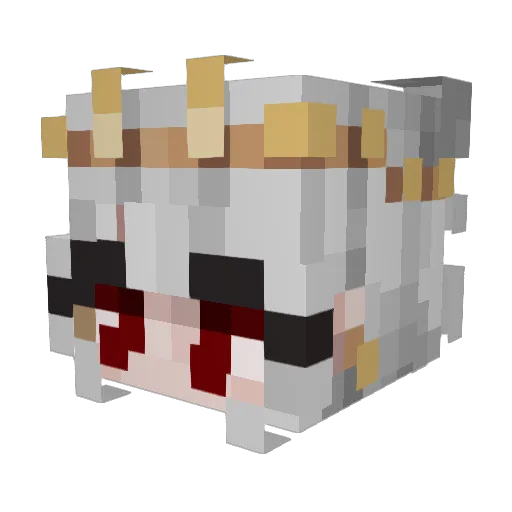 vixensdecay7 Minecraft avatar head, 3D render