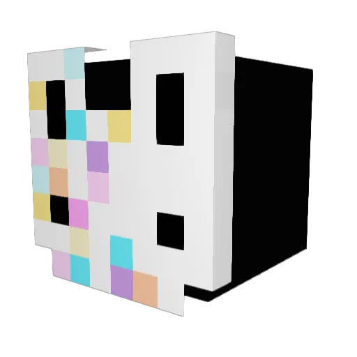 vixiolegy Minecraft avatar head, 3D render
