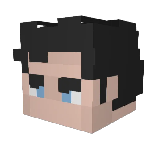 vixo666 Minecraft avatar head, 3D render