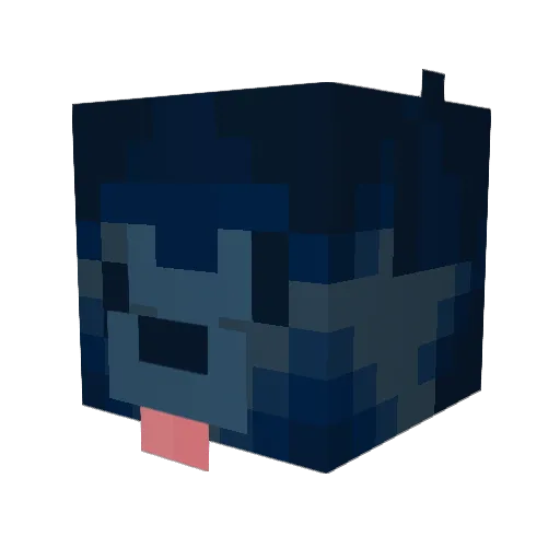 vixom Minecraft avatar head, 3D render
