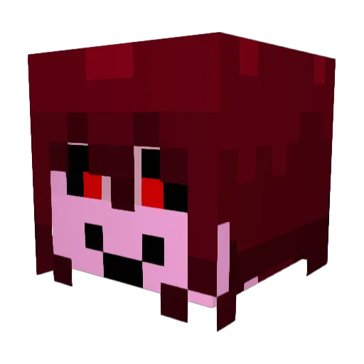 vixtto Minecraft avatar head, 3D render