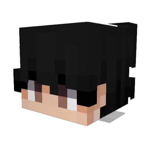 vixxyez Minecraft avatar head, 3D render