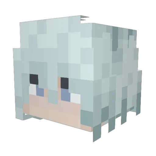 viyd Minecraft avatar head, 3D render