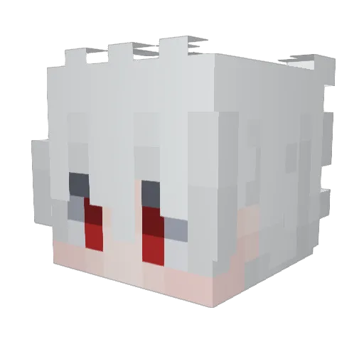viyuq Minecraft avatar head, 3D render