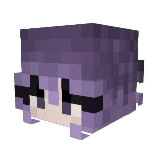 vizvizi Minecraft avatar head, 3D render