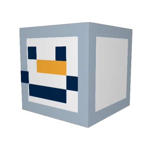 vizzy_t Minecraft avatar head, 3D render