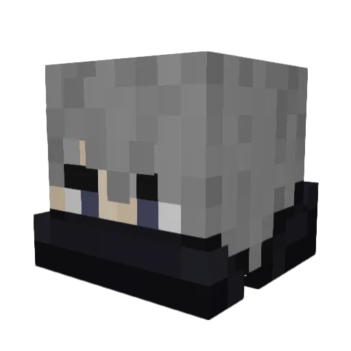 vk1r Minecraft avatar head, 3D render