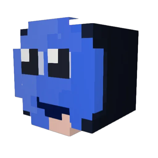 vk4rz Minecraft avatar head, 3D render