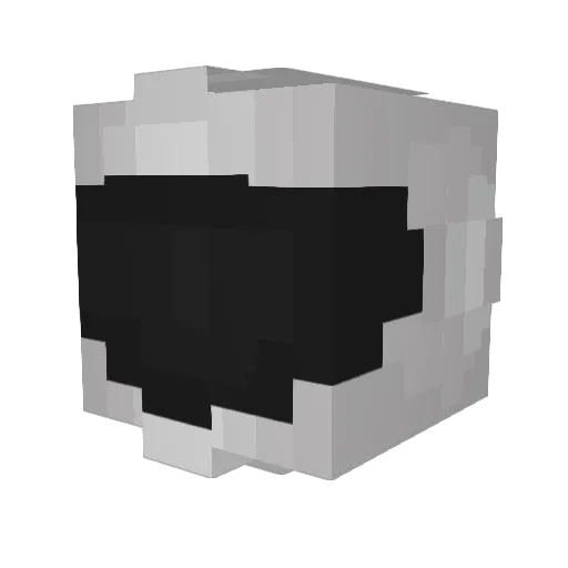 vk8tr Minecraft avatar head, 3D render