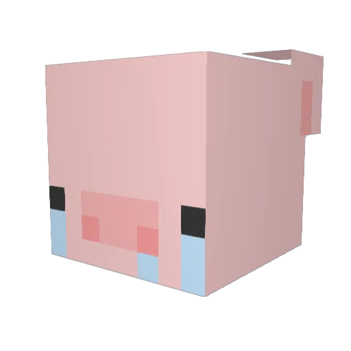 vkdl Minecraft avatar head, 3D render