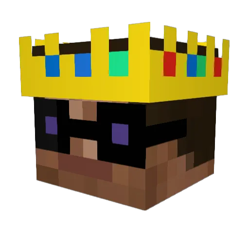 vkia Minecraft avatar head, 3D render