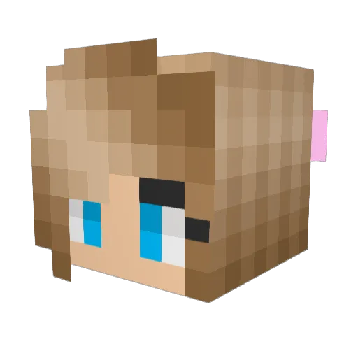 vkirk35 Minecraft avatar head, 3D render