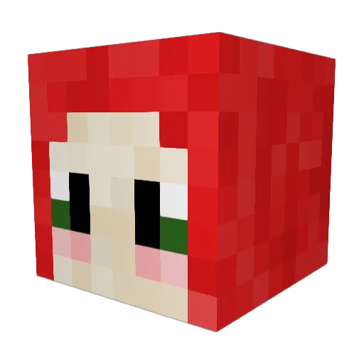vkrcht Minecraft avatar head, 3D render