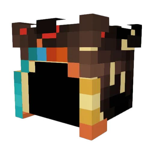 vkrsnmr Minecraft avatar head, 3D render